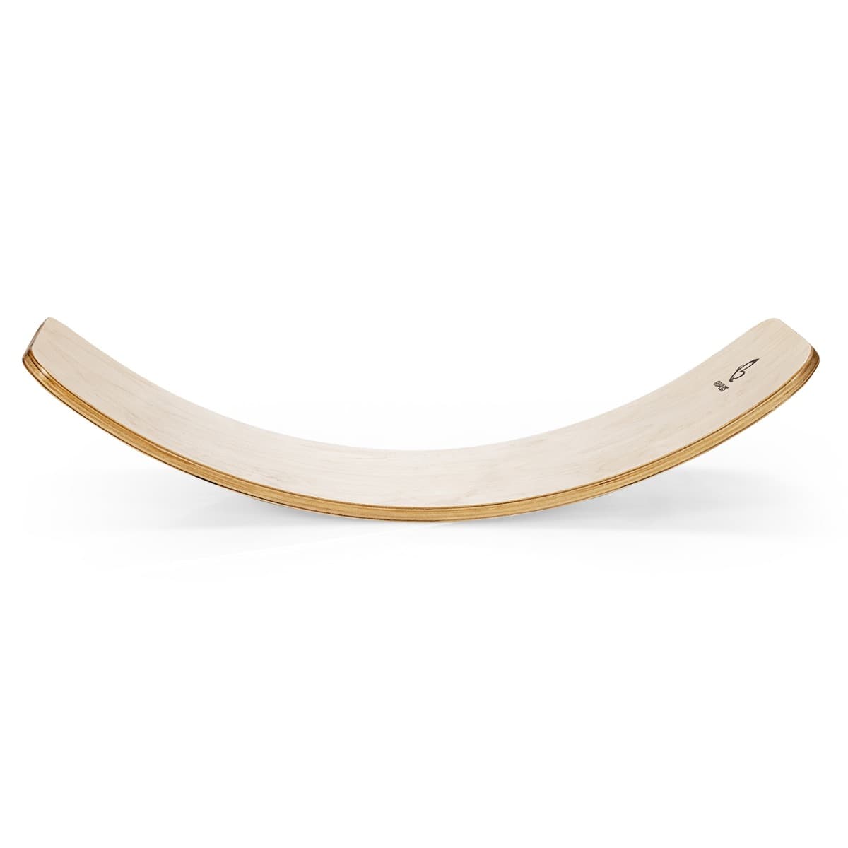 CostwayPlanche d'Equilibre 90 x 40cm avec Feutre Gris Balance Boards Incurvée en Bois Naturel Charge 220KG pour Yoga Sport