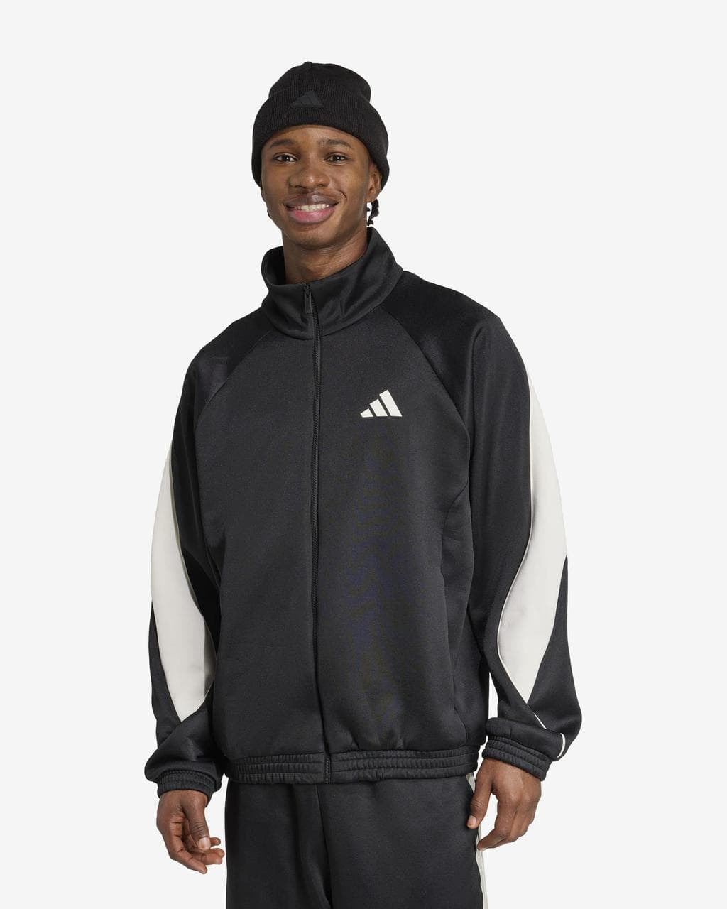 Sweat à capuche adidas Stadium Full Zip noir blanc - XS