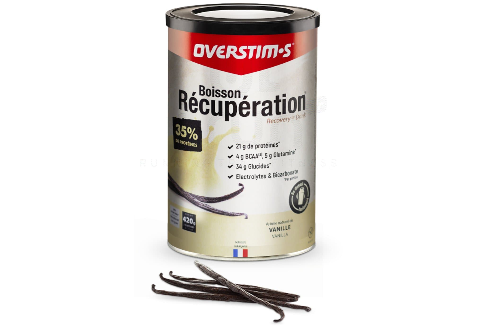 OVERSTIMS Boisson Récupération Élite 420g - Vanille
