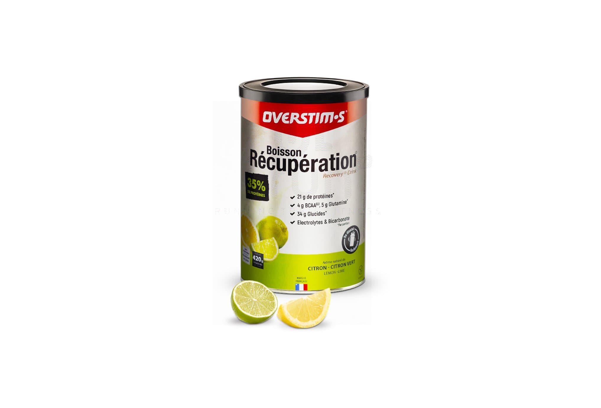 OVERSTIMS Boisson Récupération Élite 420g - Citron/citron vert